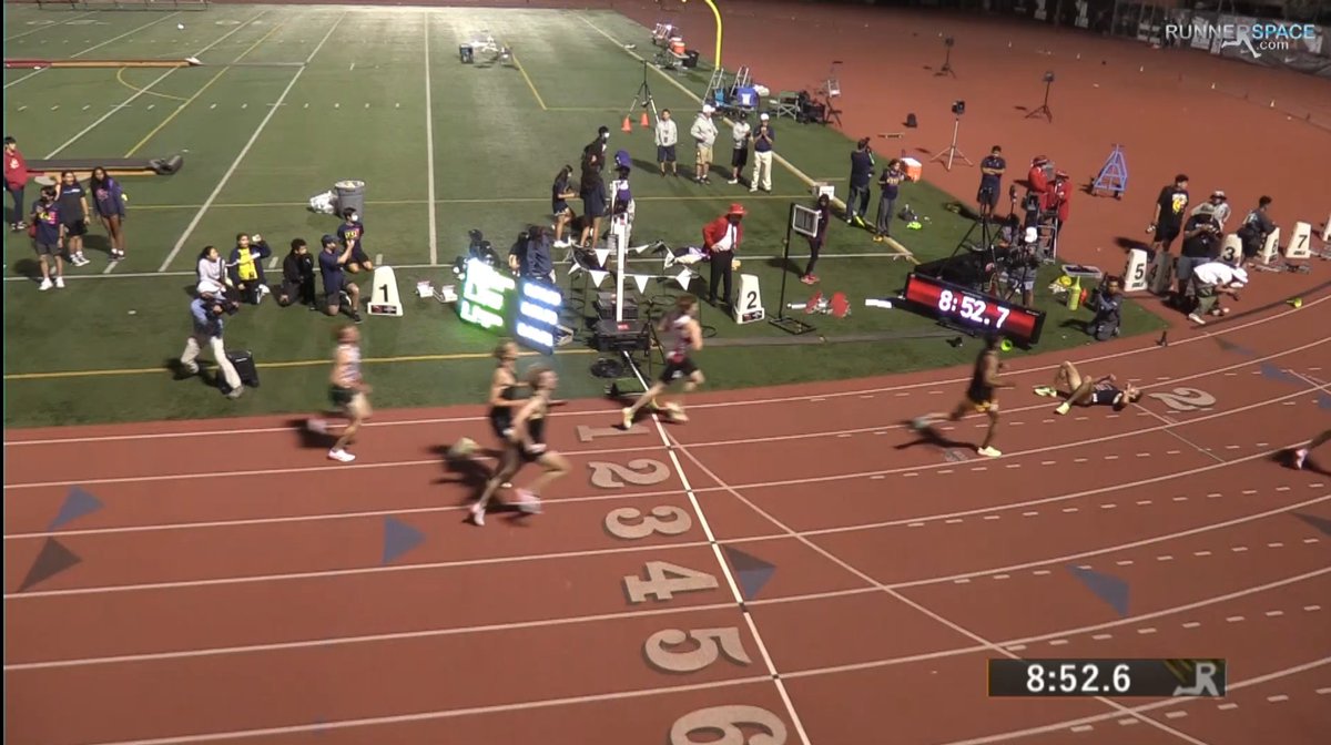 MOTrackFanatic's tweet photo. CONNOR BURNS!! 2 weeks after running 9:08, Southern Boone County HS Jr Connor Burns runs 8:52.79 to take 11th in Invitational 3200 at Arcadia Invitational in California!! #Sub9Club #TeamMO #OnlyAJunior #SoBoCo https://t.co/g2tkCCRE1p