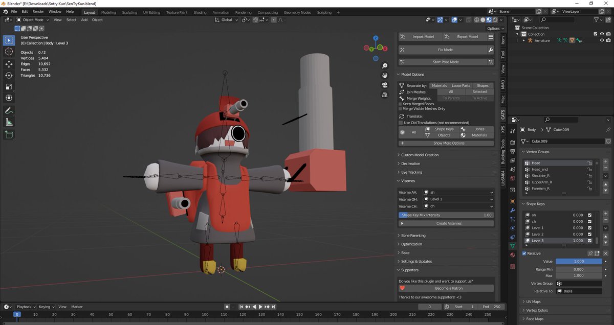 KazzySpazzy's tweet photo. made the cute Sentry kid from Maggie Sea's video (Aren't they a cute?) https://t.co/V35TbzBgg4 If you know their Twitter tag them
-
#Blender3D #blenderart #VRChat #VRChat_world紹介 #VRChat始めました #VRChat_world #TF2 #TeamFortress2 #Valve #HalfLife2 #Portal #Mannco https://t.co/B3yjUd4F4d