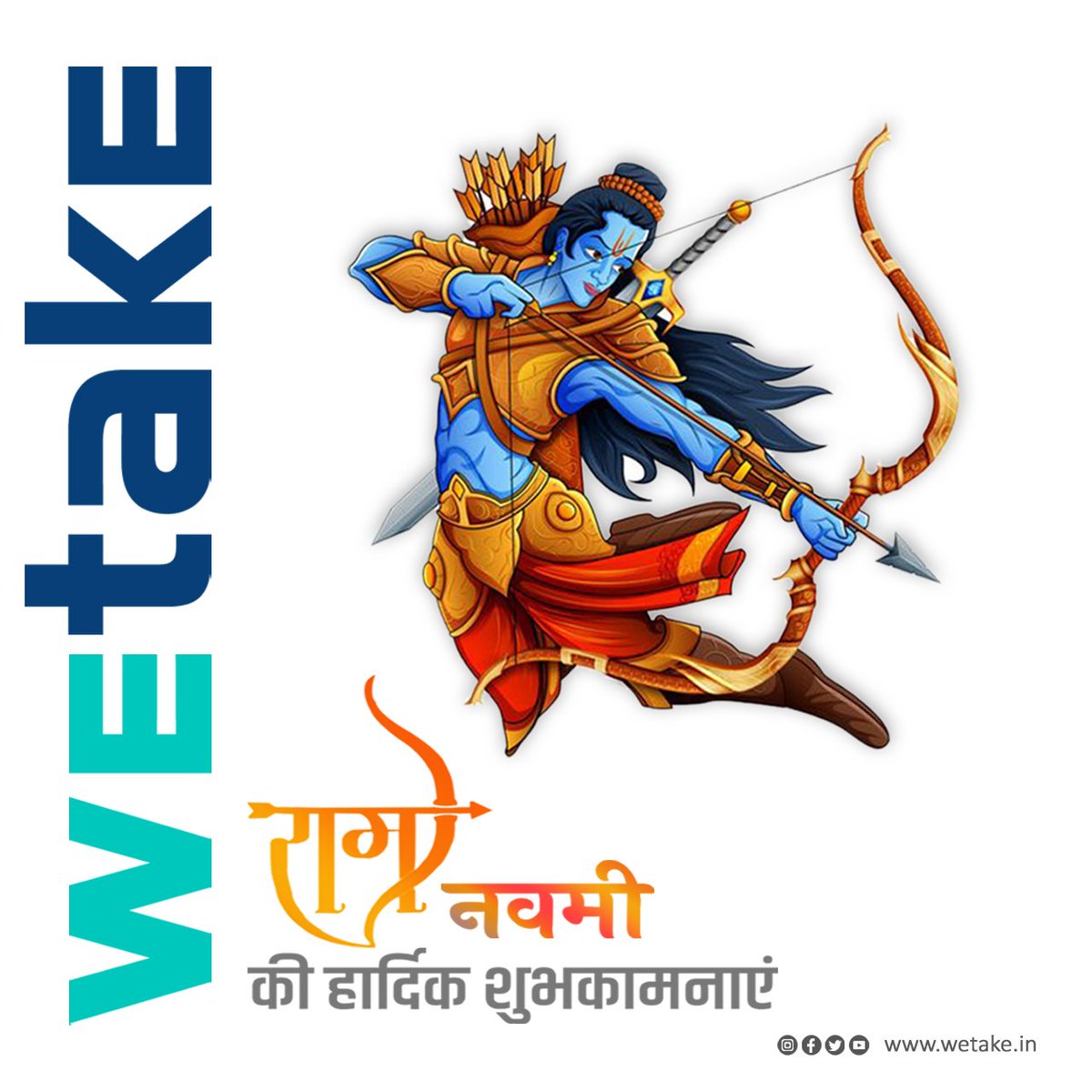 Wetake_Express's tweet photo. Here is hoping that Lord Rama bestows happiness and prosperity in your life and brightens it with his divine blessings.-Happy Ram Navami https://t.co/jISqk9krXZ