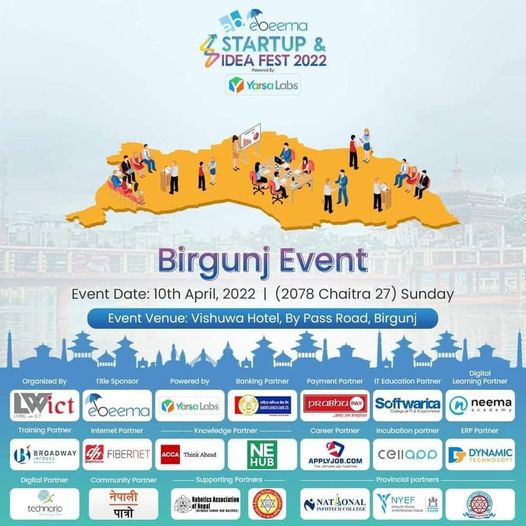 apps2impact's tweet photo. Startups, See you today in Birgunj.
#startups #cellapp #apps2impact #startupfest2022 https://t.co/PhB68LuOjP