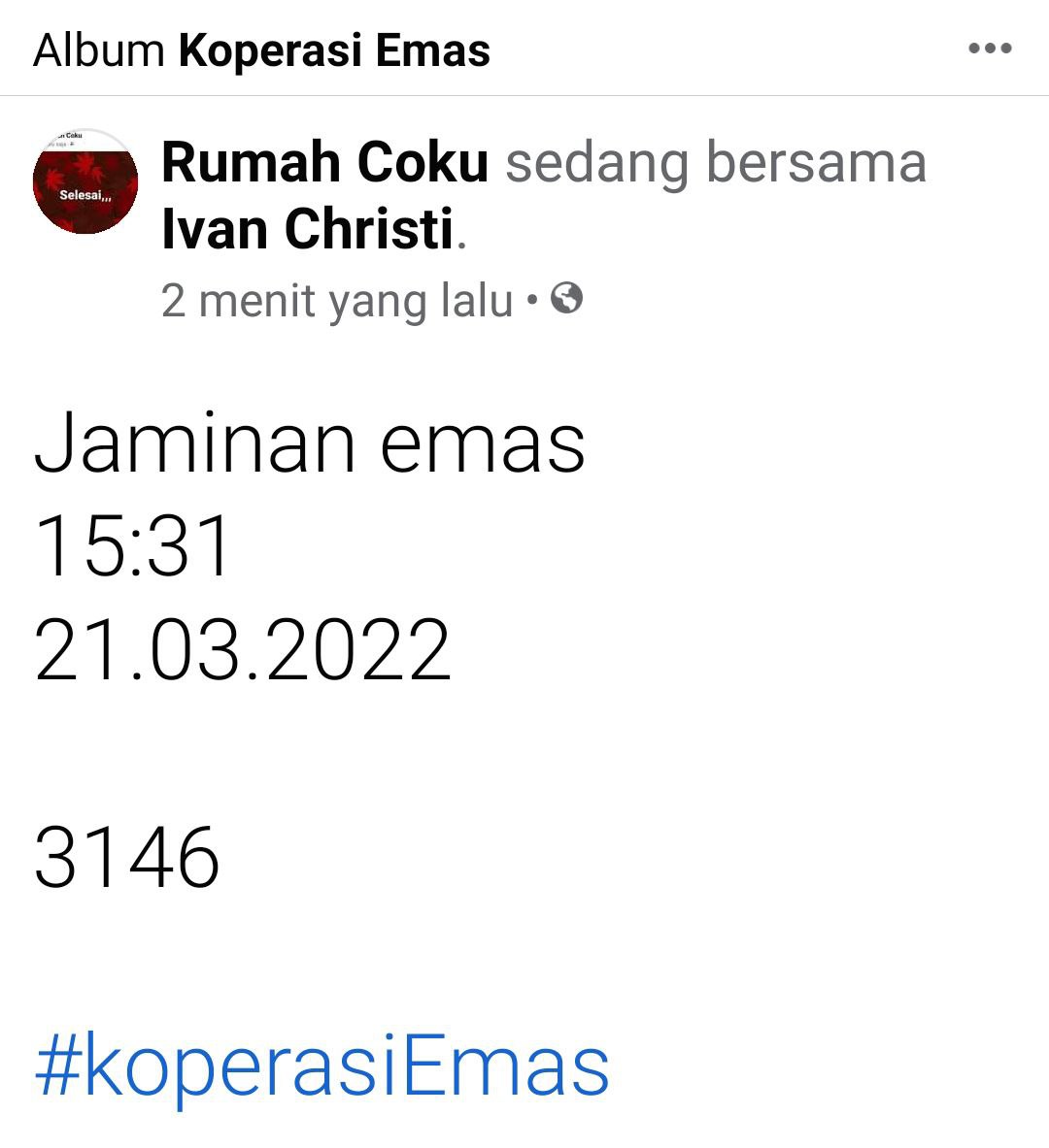 SMunics's tweet photo. #COKU
#CokuCryptoCurrenzy 
#PasarCoin
#PasarCoin
#KoperasiEmas
#SaudagarCoin
❤️❤️👍👍😇😇 https://t.co/JDBGQMWQnl