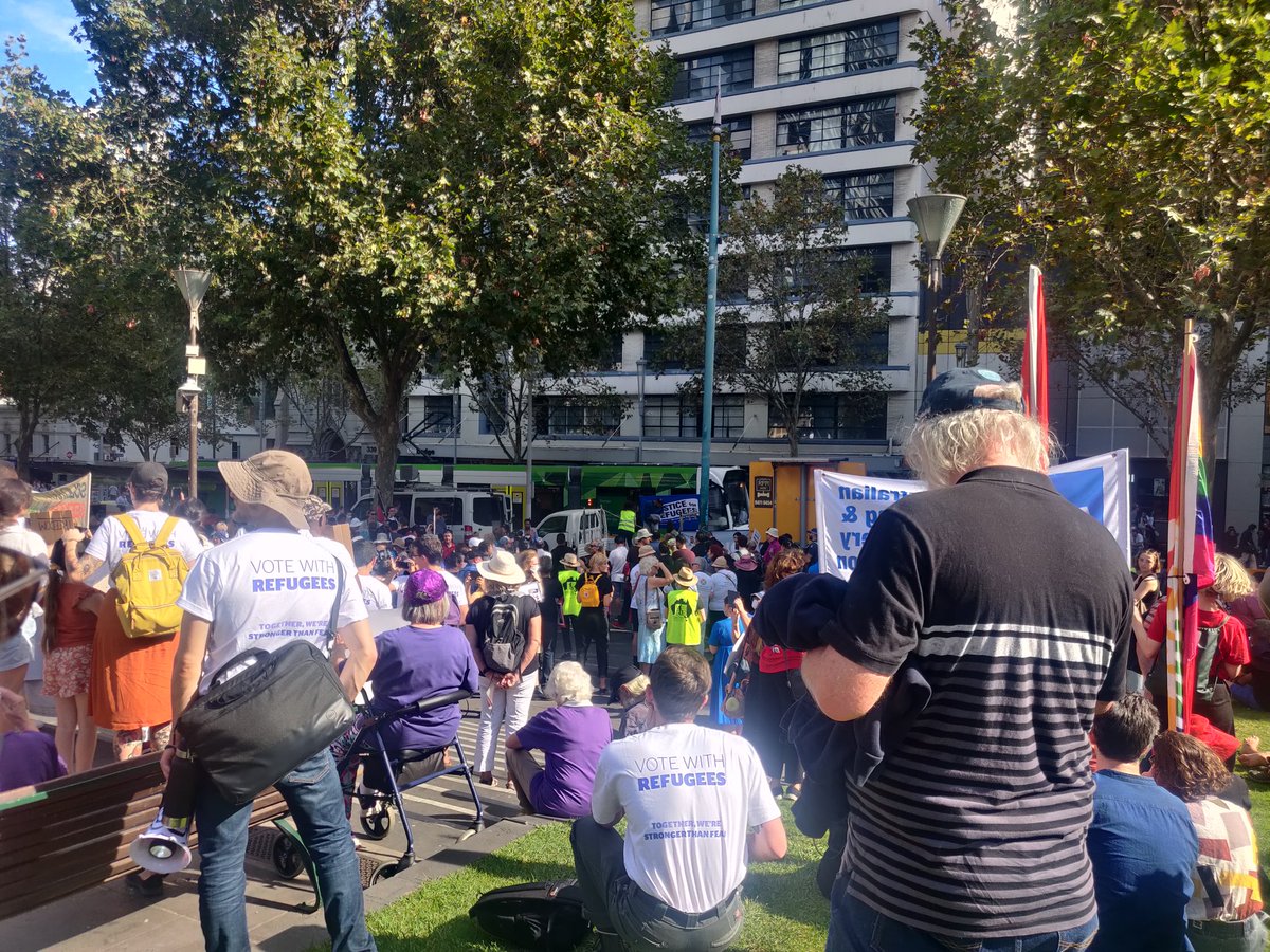 Lead Organiser of <a href="/J4RVic/">JUSTICE FOR REFUGEES VICTORIA</a> Hassan Jaber speaking at the Palm Sunday Rally about the refugee mental health crisis as a result of 9 years of hopeless insecurity. Permanent protection and family reunion NOW! <a href="/racvictoria/">RAC Victoria</a> #JusticeForRefugees #Justice4Refugees
