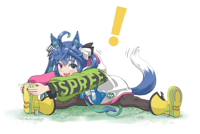 そうか～、ターボはまだか～(知ってた)
今回も柔軟捗る
#ウマ娘
#ツインターボ 
#スタンバイターボ 