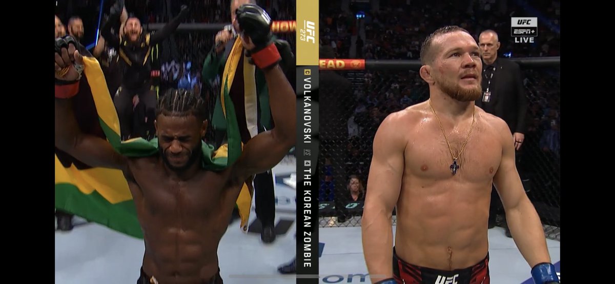 Yessssssss  #UFC273 <a href="/vaynersports/">VaynerSports</a> family - aljo <a href="/funkmasterMMA/">Aljamain Sterling</a> !!!!!