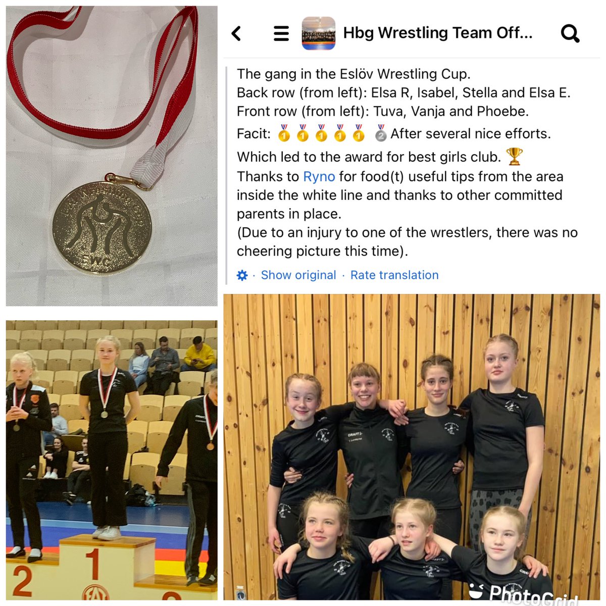 SharplesWrest's tweet photo. Well done to Sharples wrestler Phoebe Cocker who competed for Helsingborg wrestling team yesterday in the Eslöv Wrestling Cup. https://t.co/fBvjRjhCUK