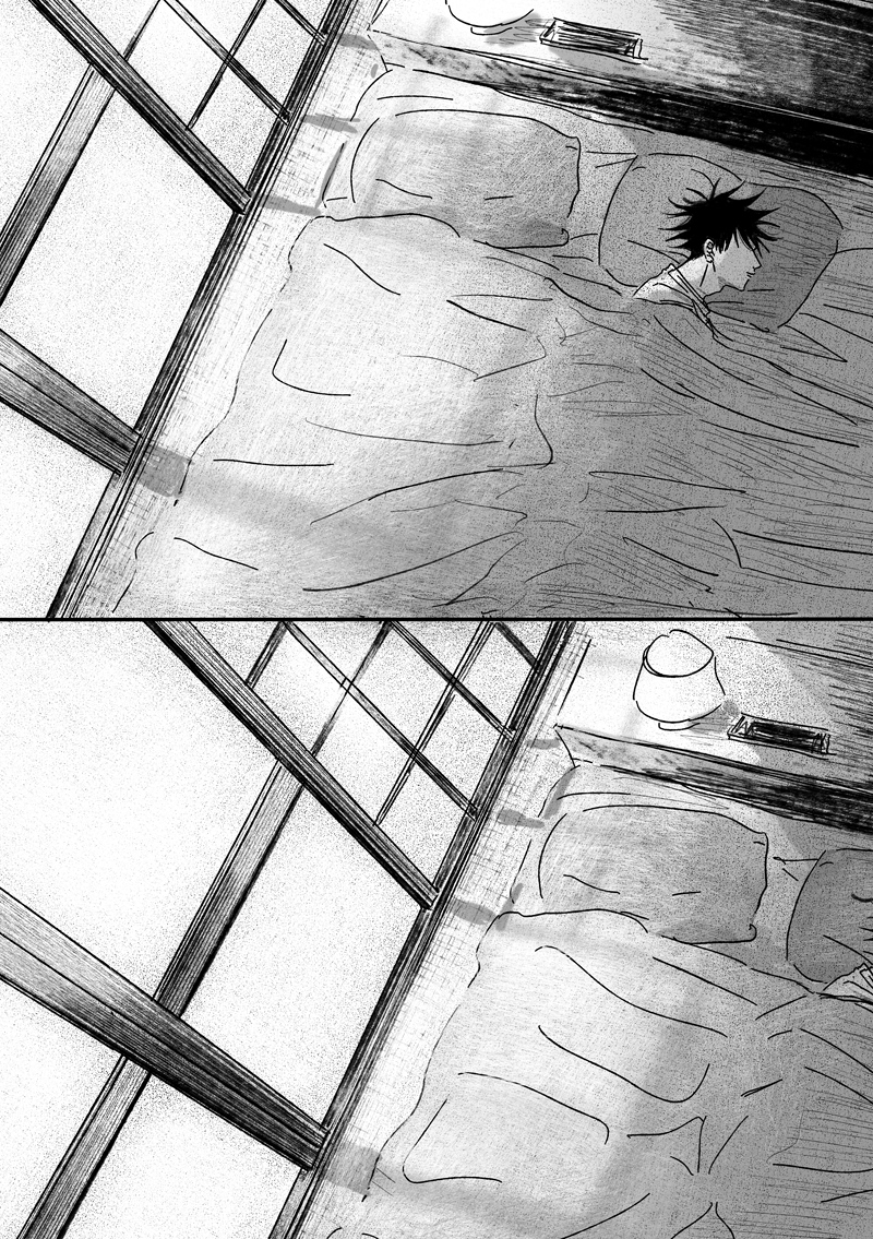 3/3
しっとりしてますが、暗くはないです(暗い気持ちでは描いてないです!むしろ愛を描きたかった感じです…)
❊過激には描いてないですが、体調不良により伏がうまく吐けないのを五が手伝ってあげるシーンがあります 