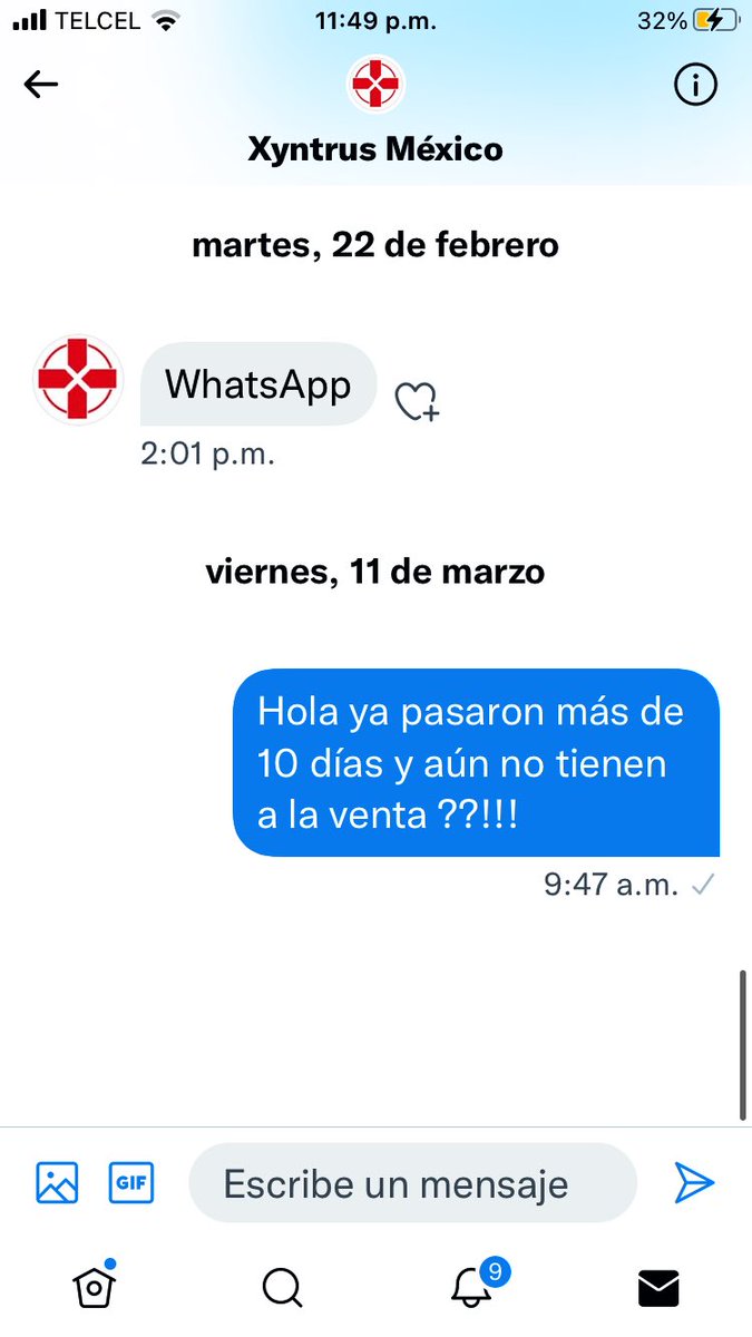 KITTY_ESTRELLA's tweet photo. @xyntrus @xyntrusmx de plano nunca contestan,,, aseguraron el 22 feb avisarme vía WhatsApp cuando tuvieran existencia a la venta por pieza individual y ya no abrieron mi mensaje desde el 11 marzo, insisto para que Tanta publicidad si no tienen a la venta 👎🏻👎🏻👎🏻 https://t.co/NgqBi5CuEW