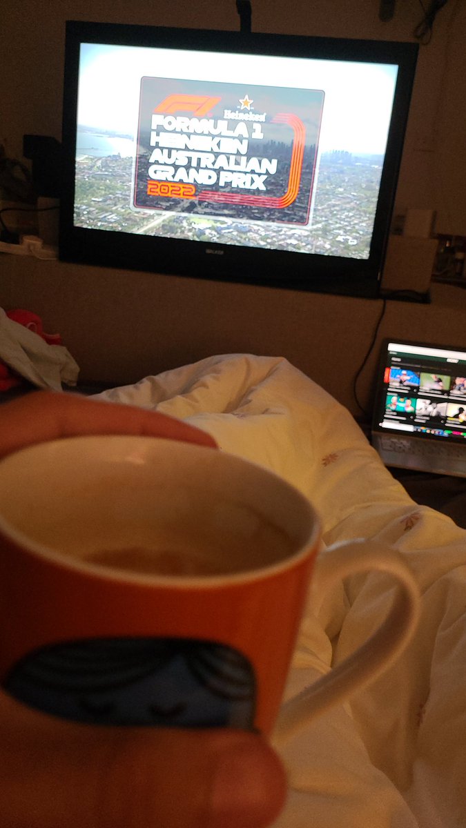 _SkyCloth's tweet photo. Morning. What's your morning position for watching the #F1? #AusGP #morning #Coffee @monkeyseatpod @tomhorroxf1 @F1Chronicle https://t.co/Jqphm9Ot6h
