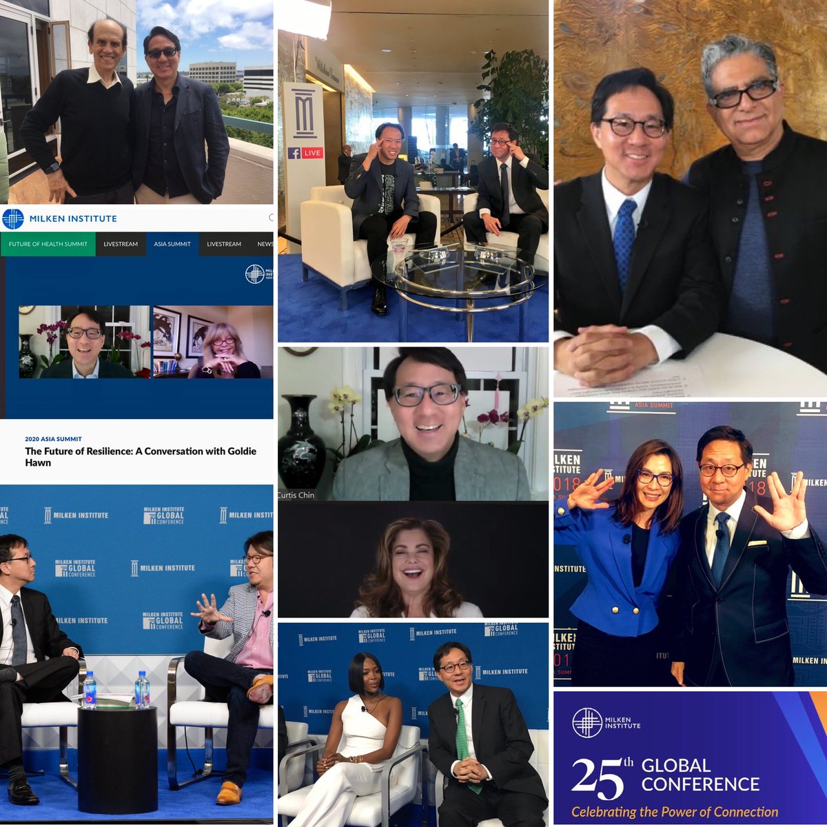 CurtisSChin's tweet photo. #MIGlobal—25 years of incredible programming, w/ the pics to prove it.

📸: With #MikeMilken @jimkwik @DeepakChopra @goldiehawn @kathyireland #MichelleYeoh @kevinkwanbooks @NaomiCampbell &amp; next up, May 1-4 at @MilkenInstitute Global Conference 2022: @ericnamofficial, 🙋🏻‍♂️ &amp; … https://t.co/SCukwUN9hN