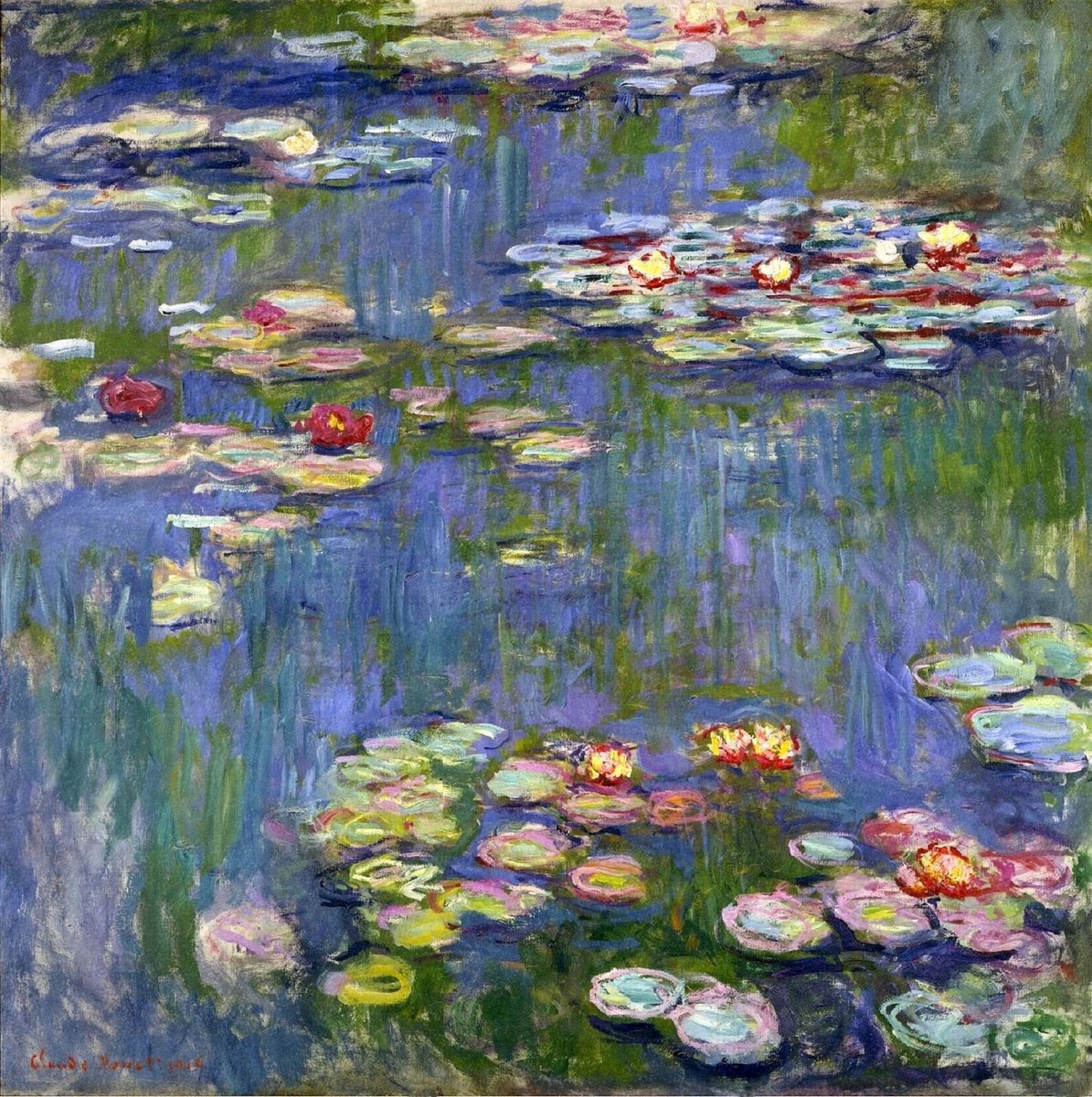 Arteymas_'s tweet photo. Nenúfares, 1916, Jean Claude Monet https://t.co/GzvvkyB3cG