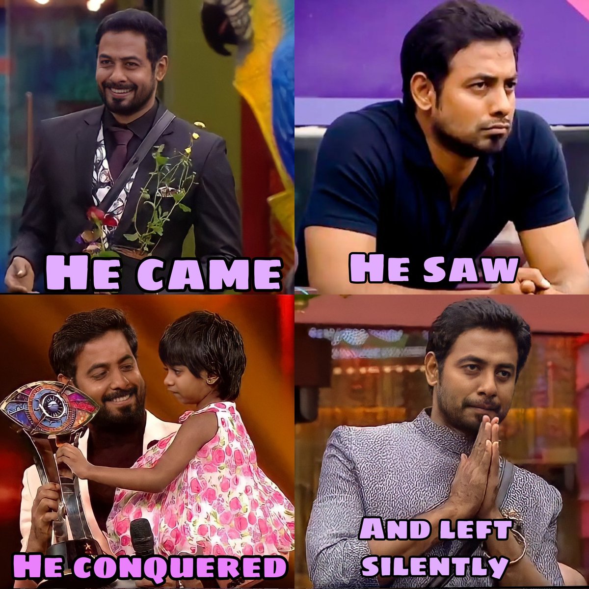 sha_shu1's tweet image. He came
He saw 
He conquered
And he left silently 
BB KING @Aariarujunan 🔥 #Aari #BiggBoss4tamil #Bbultimate 
Love u Thalaiva ❤️❤️