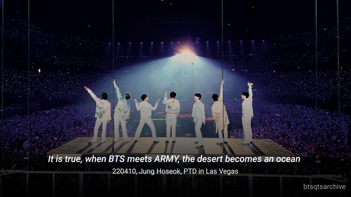 “It is true, when BTS meets ARMY, the desert becomes an ocean” ㅡ 220410, Jung Hoseok