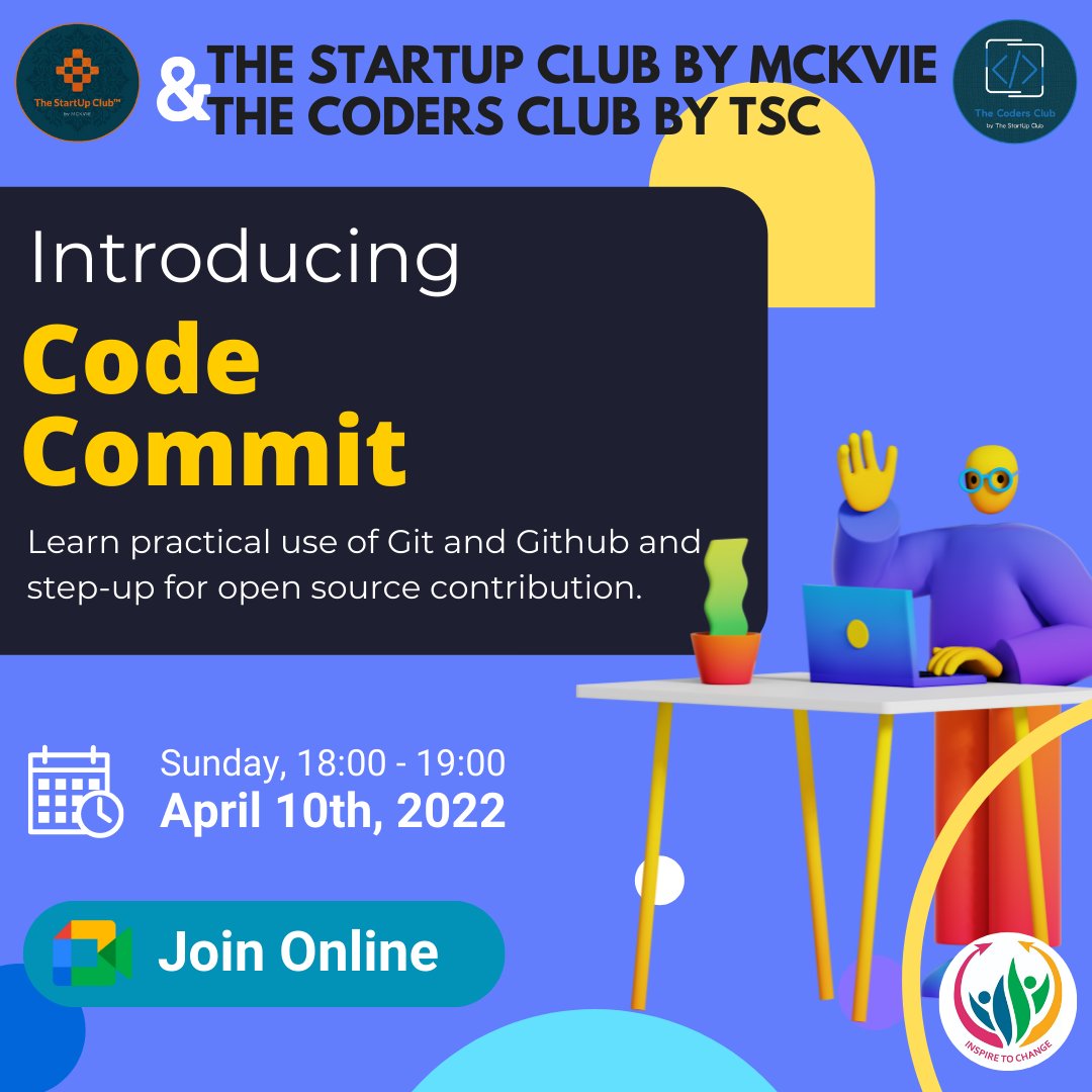 creativechaos_8's tweet photo. 🧑‍💻Hey Coders, 
🤔Have you registered for CODE COMMIT yet ? 
If not then register now
register link = https://t.co/Xk6qJeFH3c 

Join us to know more
Meeting link = https://t.co/kcBEk2wzUO
Date = 10.04.22
Time = 6 PM

#programming #development #coder #CodeNewbie #webdev #webdesign https://t.co/3UdzLpQVJi
