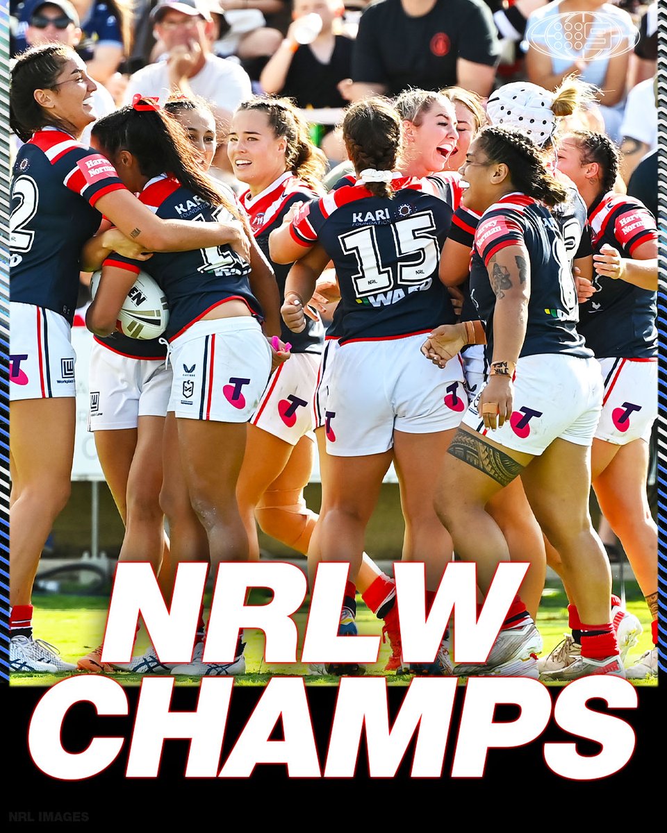 NRLonNine's tweet photo. INCREDIBLE! 🙌 

The Roosters are the NRLW champions! 🐓 

#9WWOS #NRLW https://t.co/HRnnJIPRrn