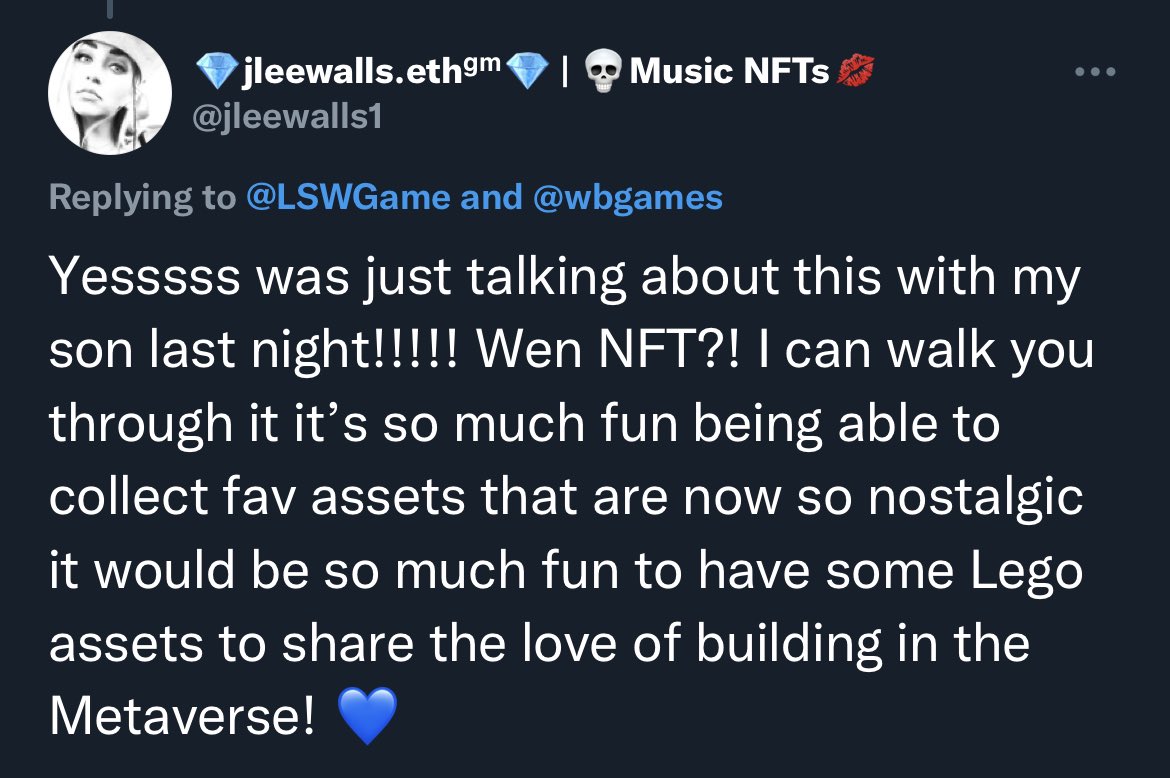 Bish, I better NOT be seeing Lego and NFT in the same damn sentence. 

Get your sleaze out of a wholesome and fun building community.