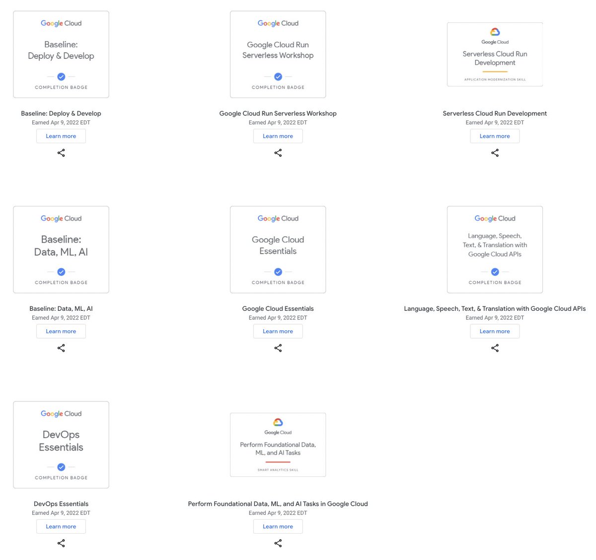 pjenv's tweet photo. Just completed the #ChaiyoGCP challenge. It has been a great self-paced learning experience. 📚☁️👍 https://t.co/wvG1YSawUt