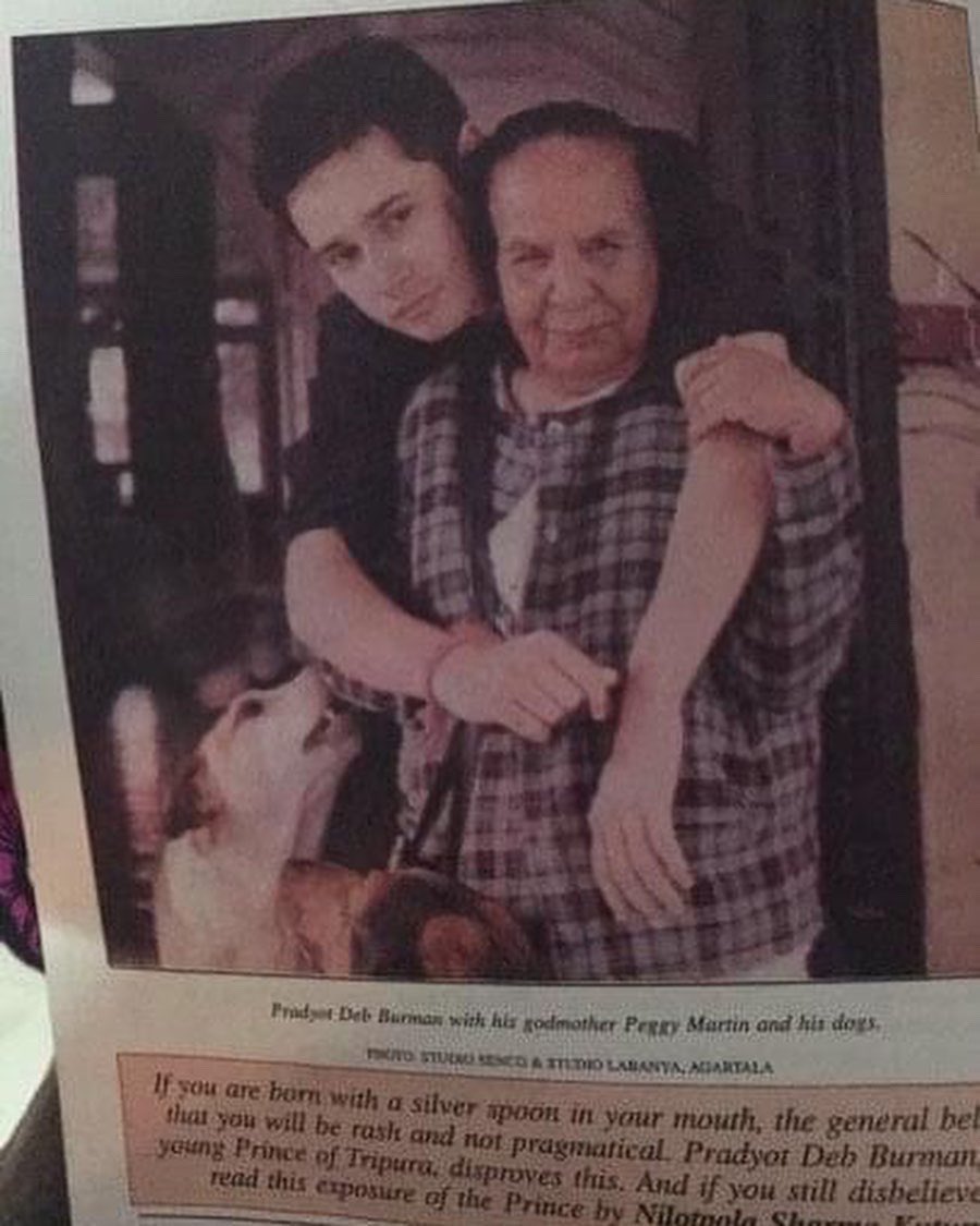 PradyotManikya's tweet photo. happy birthday to my greatest love Peggy Martin , you may no longer be with us  but your love and affection will always remain in my heart . I feel lost and lonely without u https://t.co/9Qwzt3oS4V