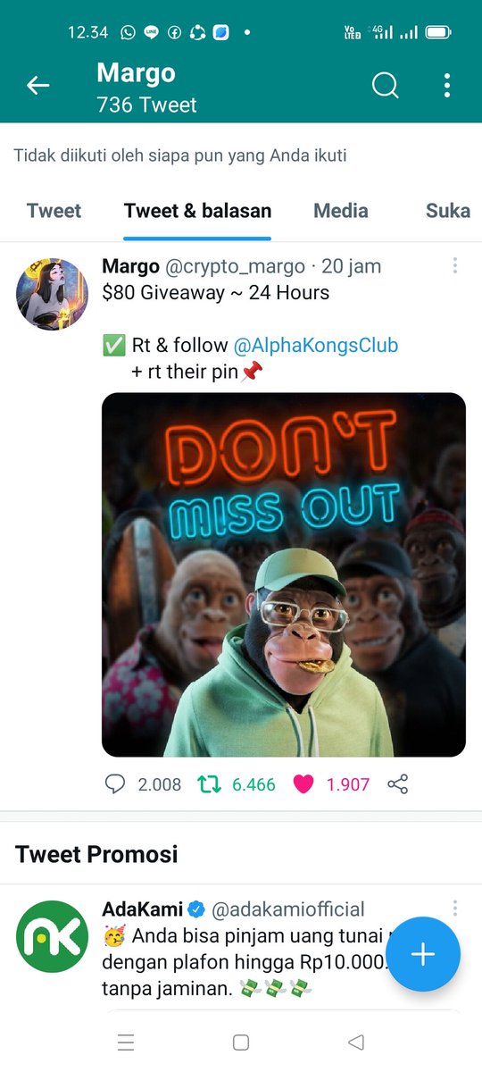 RT and follow <a href="/crypto_margo/">Margo</a> and <a href="/AlphaKongsClub/">Alpha Kongs Club</a> .

Friends
<a href="/Adnanmaulana_Mr/">Adnan Maulana</a> 
<a href="/YudhaSetyo28/">Yudha Setyo</a>