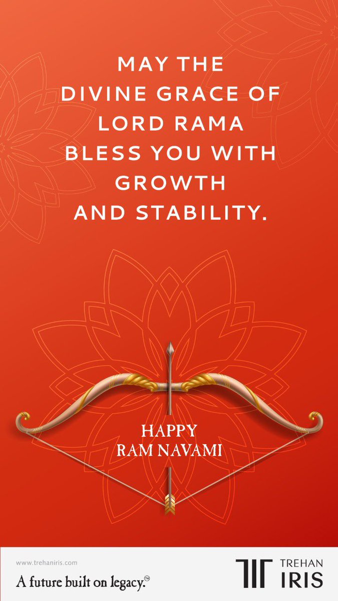 VarunSh24075219's tweet photo. This Ram Navami, may Lord Ram shower you with his blessings. Wishing you and your family a Happy Ram Navami. 
 #Trehan #Trehaniris #Trehanirisfamily #Irisbroadway #Ramnavami #Navratri #Festival #Celebration https://t.co/YeLBROR7f1