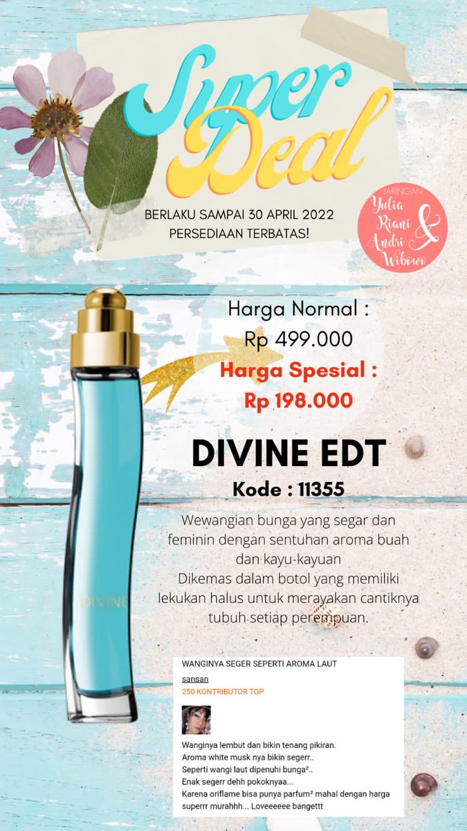 Bill127143's tweet photo. Lagi banyak oriflame promo mau tau lebih banyak yg promo bisa dm/ wa 088213147212 💗

#zonauang #zonaba #zonajajanᅠᅠᅠ #oriflame https://t.co/caUtlSSZJS