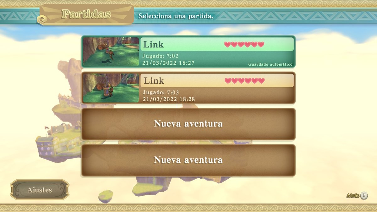 7 horas de juego y no paso del primer templo x) #SkywardSwordHD #Zelda #NintendoSwitch