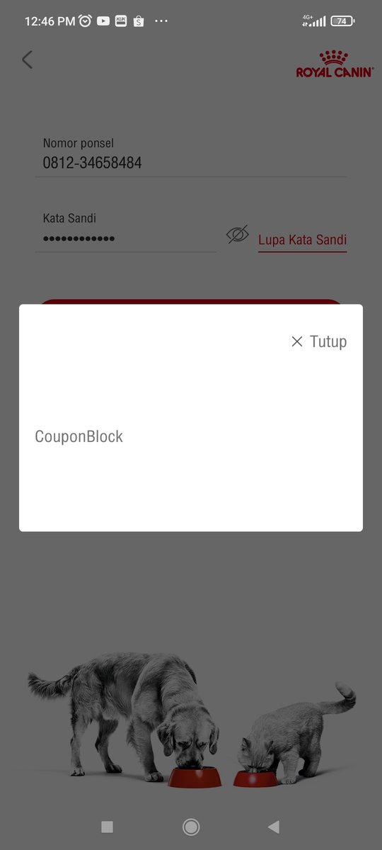 norakeren_'s tweet photo. Hi @RoyalCanin @RoyalCaninID why i cant use my account? https://t.co/XE6NGHKxEj
