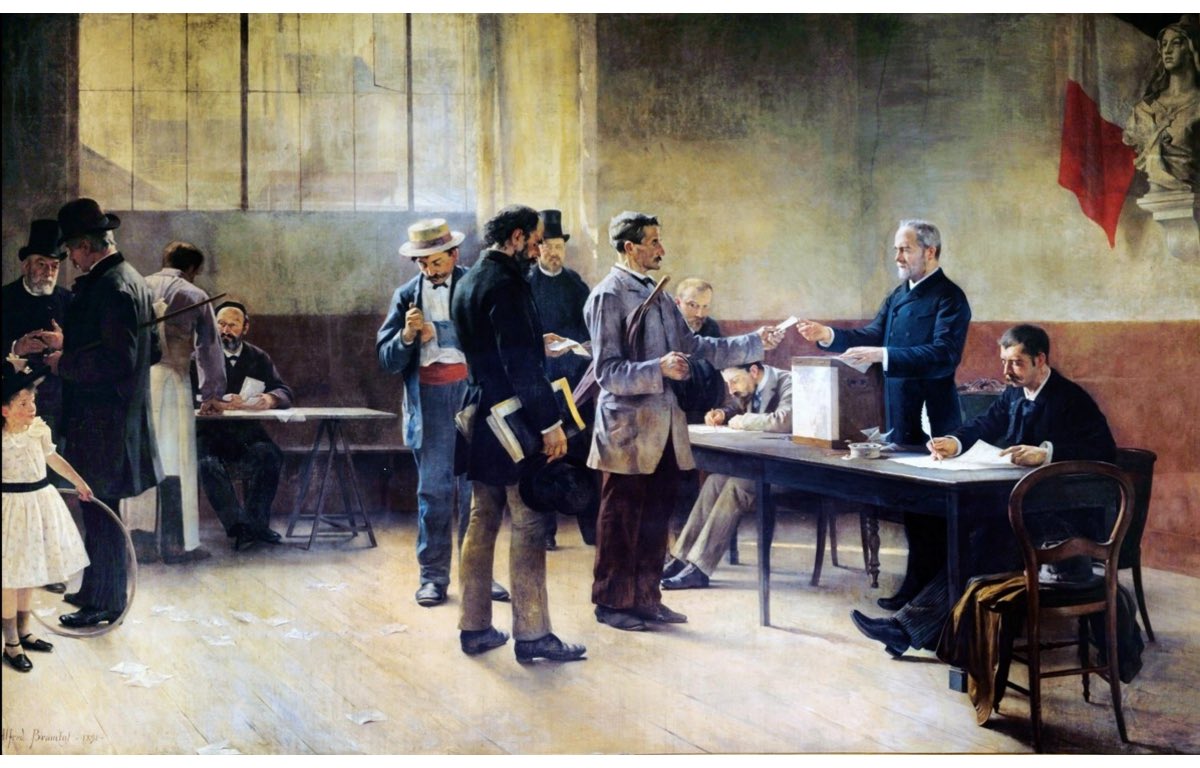 Légèrement de circonstance…
« Le suffrage universel »
👩‍🎨  Alfred Bramtot - 1891
📍 Mairie des Lilas