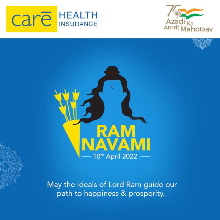 We, at Care Health Insurance, wish you a very blessed Ram Navami!

#healthinsurance #healthinsuranceplans #carehealthinsurance #quickclaimsettlement #comprehensivehealthinsurance #comprehensivehealthinsuranceplans #RamNavami