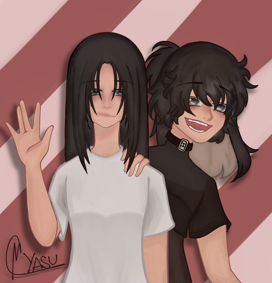 yasu_the_alien's tweet photo. Just me and my Main Oc eyy!
Also the improvement โจ
#ArtistOnTwitter #art #artwork #selfportrait #OC #FYP #Hiiiii #Eeeeeeeeeeeee https://t.co/4nwfFT8udB