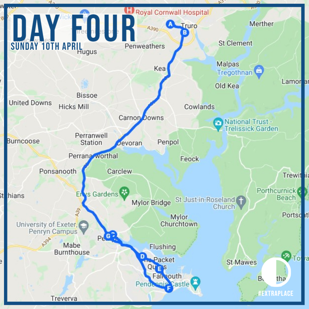 chat2debbie's tweet image. #Extraplace Day Four* - Truro to Falmouth

Track our progress here: ow.ly/4c6o50IBX3F
Donate here: ow.ly/cjTc50IBX3J
More info/get involved here: debbie.chat

*Exact route may be amended as required, please DM us for up-to-date route info