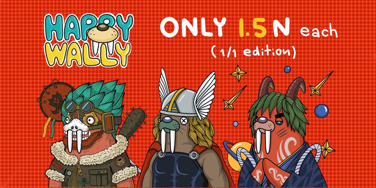 AnimakamiNFT's tweet photo. Happy Wally : collabs event
New launch 3 items 

🔥 Only 1.5 N (1/1 edition) 🔥

Happy Wally x Meta Strongest Neko
https://t.co/TLSBhXvD63
Happy Wally x Nore RX 
https://t.co/sNtCnh9Ahf
Happy Wally x Mazk Gang (Fan-Art)
https://t.co/nQW1a7JCJb

@ParasHQ #paras #nftcommunity https://t.co/IVRai25UaQ