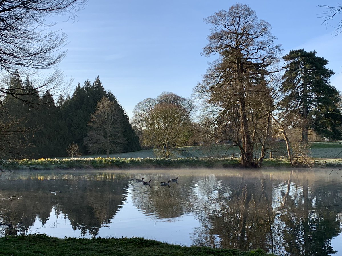 Mist on the water this morning