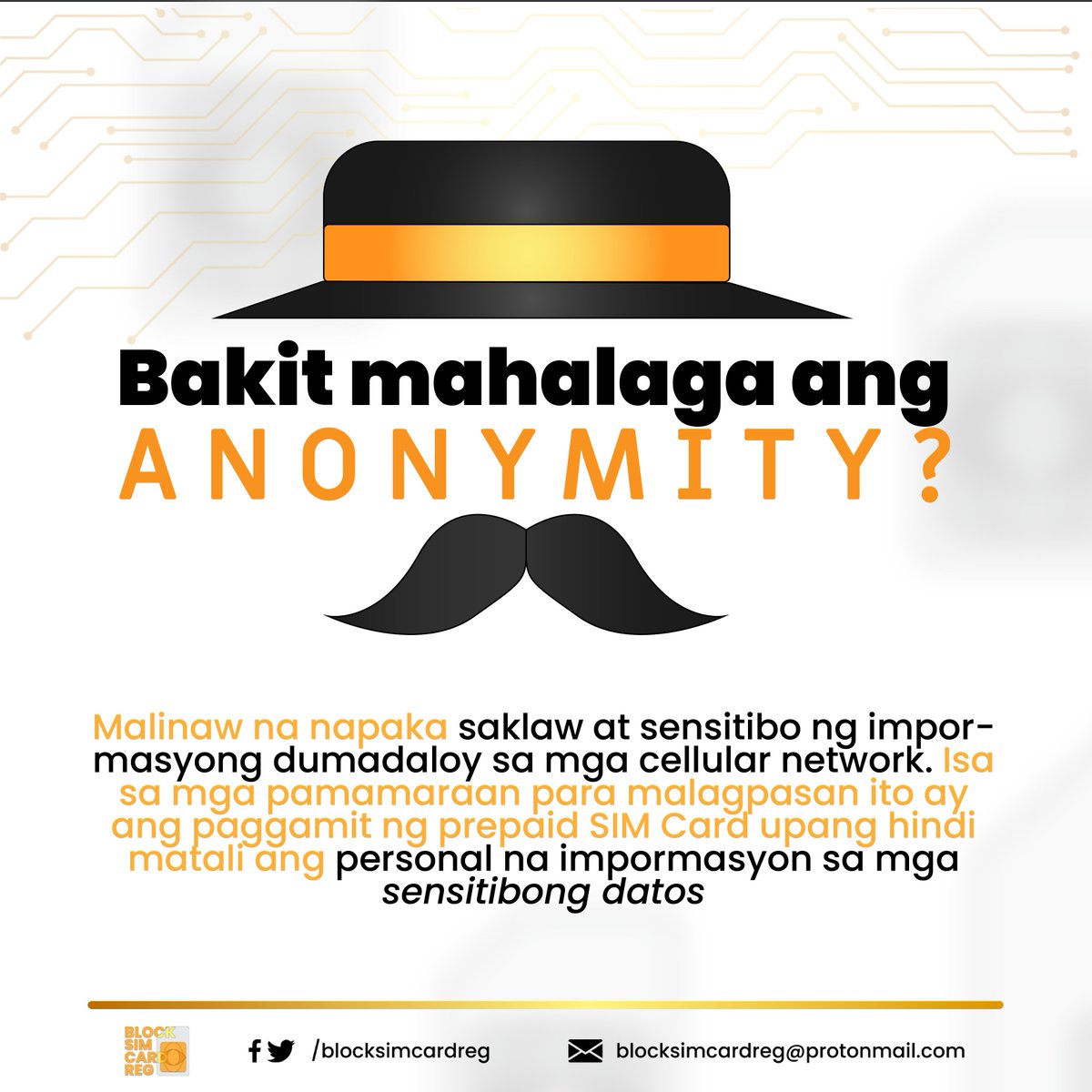 blocksimcardreg's tweet photo. Infographic | Malinaw na napaka saklaw at sensitibo ng impormasyong dumadaloy sa mga cellular network. Isa sa mga pamamaraan para malagpasan ito ay ang paggamit ng prepaid SIM Card upang hindi matali ang personal na impormasyon sa mga sensitibong datos.

#BlockSIMCardReg https://t.co/ucejFvs17W