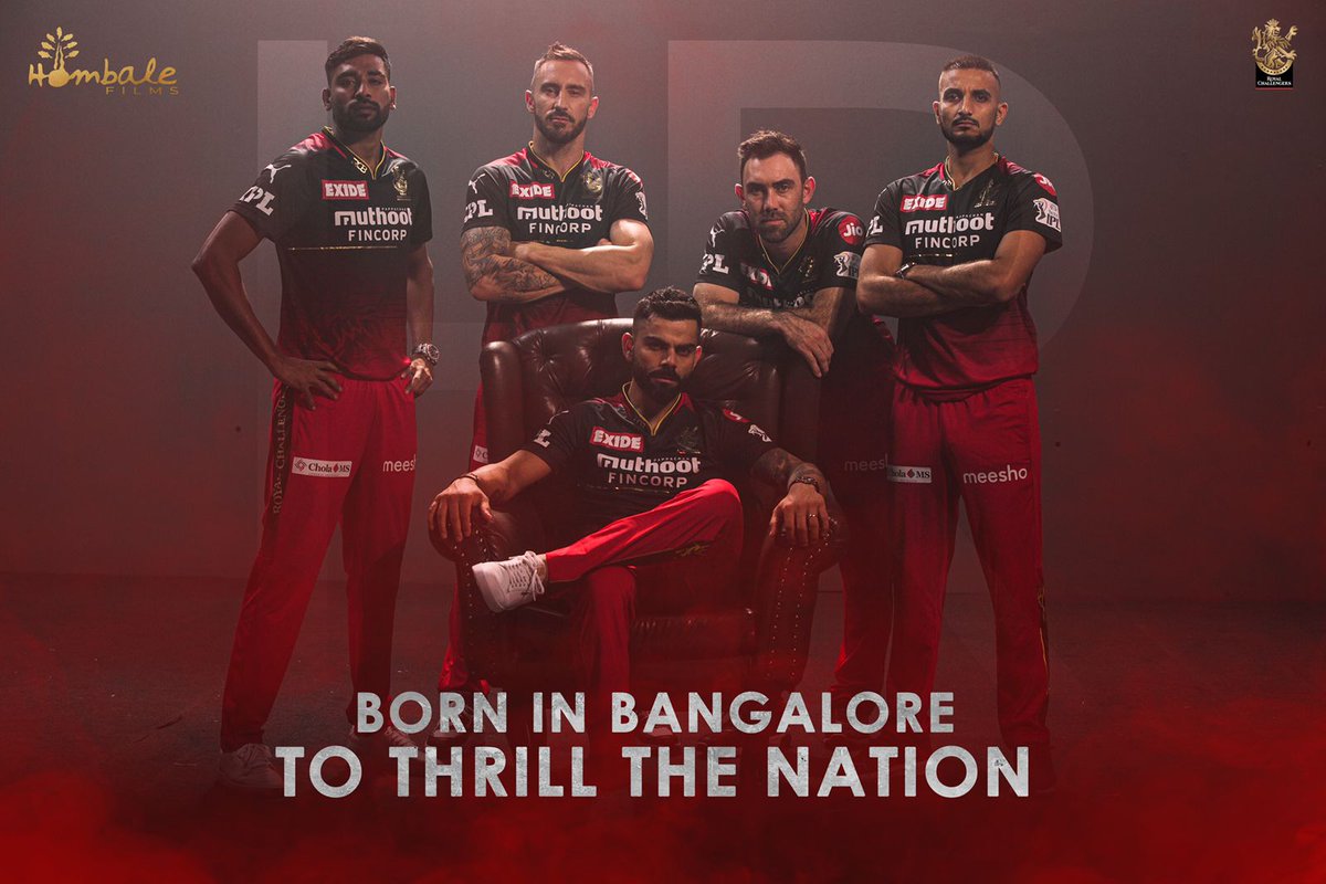 Rohini_Swamy's tweet photo. Born in #Bangalore to thrill the nation #HombaleFilms #royalchallengersbangalore @RCBTweets @hombalefilms https://t.co/XZrtgidHkX