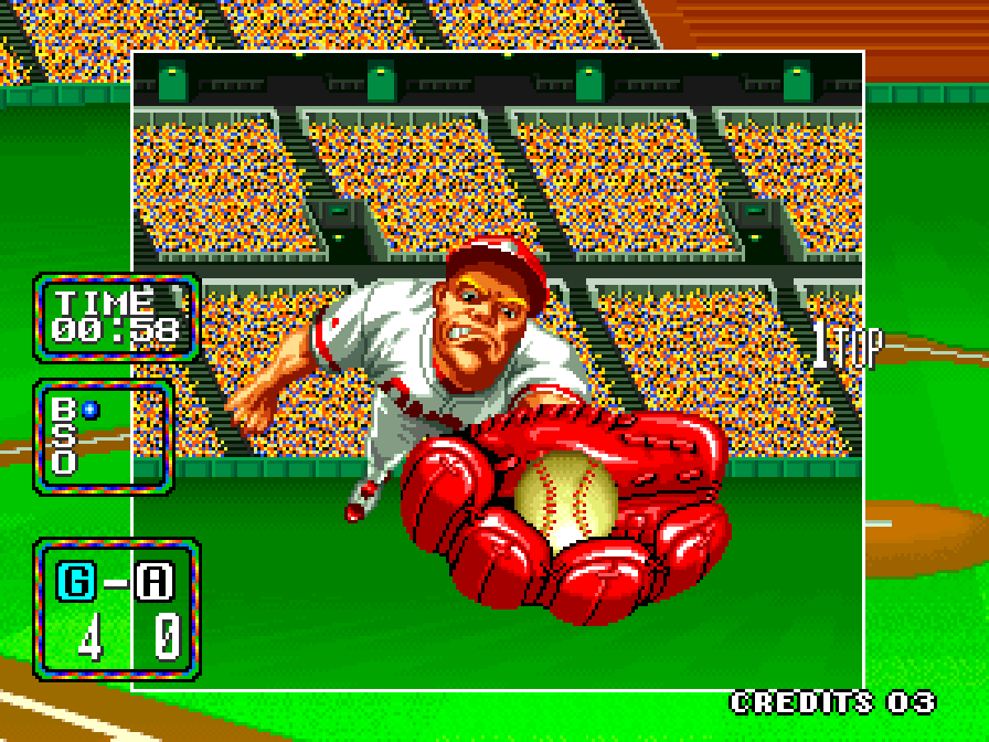 BuscandoElWarp's tweet photo. El juego del día: #BaseballStars2 (#NeoGeo)
Creador: #SNK en 1992.
Las salas de #arcade nos brindo este excelente juego de Baseball que incluye jugadores agresivos y locutores apasionados. Selecciona algún equipo y gana 15 juegos para demostrar que eres el campeón de la liga. https://t.co/uhEYoAeGKU