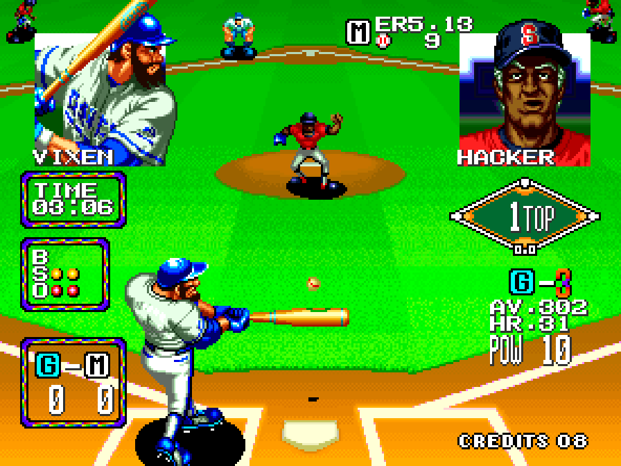 BuscandoElWarp's tweet photo. El juego del día: #BaseballStars2 (#NeoGeo)
Creador: #SNK en 1992.
Las salas de #arcade nos brindo este excelente juego de Baseball que incluye jugadores agresivos y locutores apasionados. Selecciona algún equipo y gana 15 juegos para demostrar que eres el campeón de la liga. https://t.co/uhEYoAeGKU