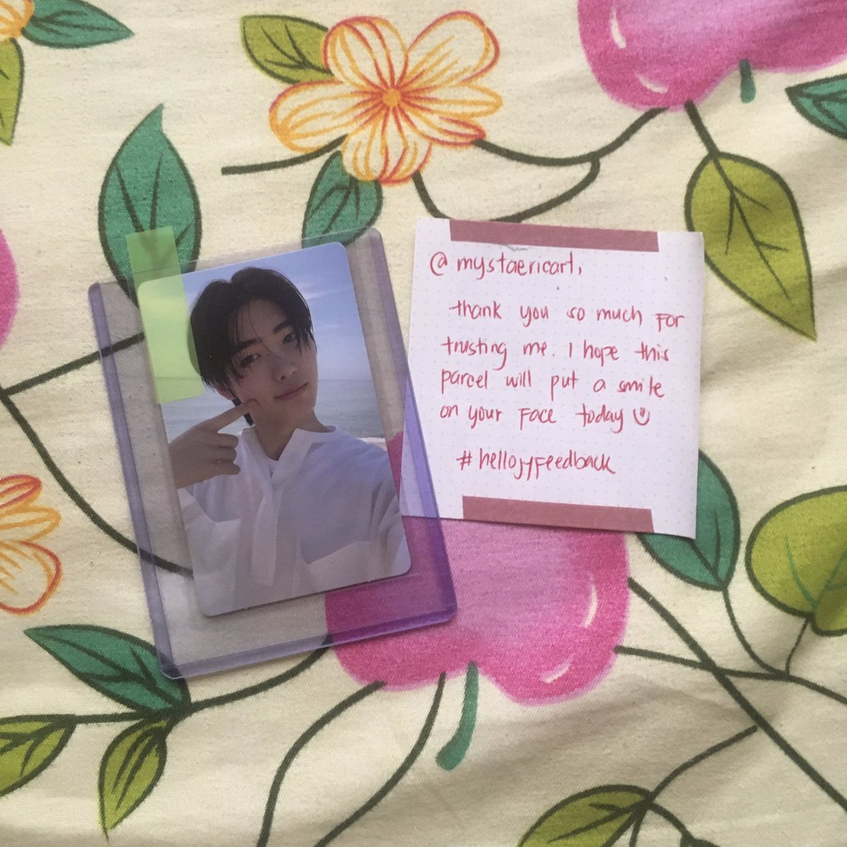 mystaericart's tweet photo. ☀︎ #saiacheté ☀︎
First pc na minine after being merch ban for a month. Tysm po @hellojeongyeon for letting me adopt hoon. Nauwi na po siya ng safe !
𓄳 #hellojyfeedback https://t.co/WVdJBw1fFc