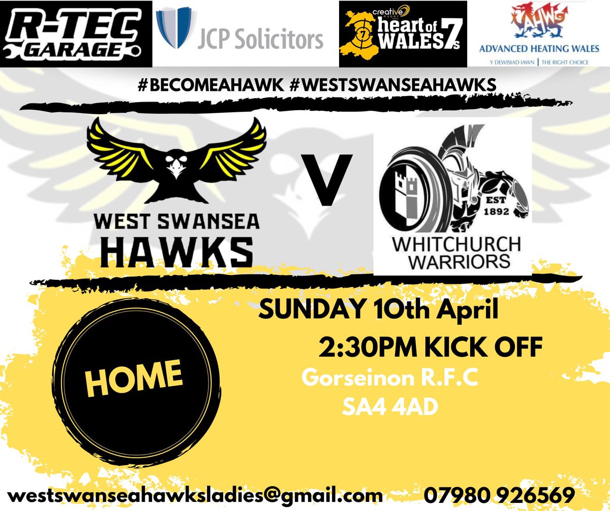 WSHawksLadies's tweet photo. π¦
Game day π¦
Please come and support us play against Whitchurch in our final game at Gorseinon. https://t.co/RyDFOXDQ7d