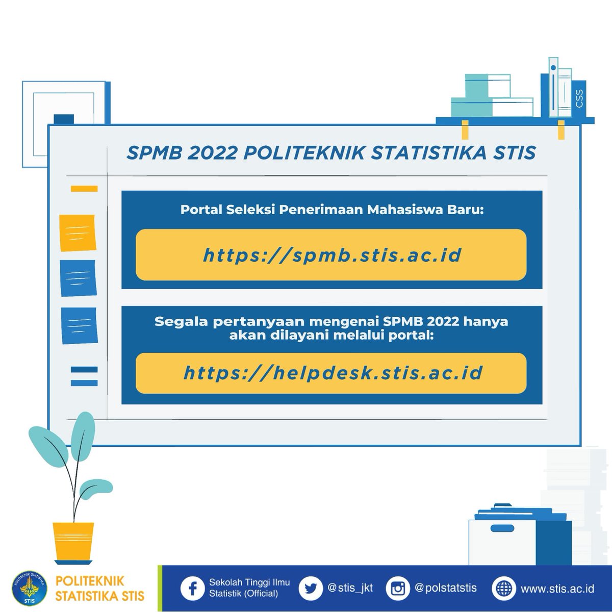 Senat Mahasiswa Polstat STIS tweet media