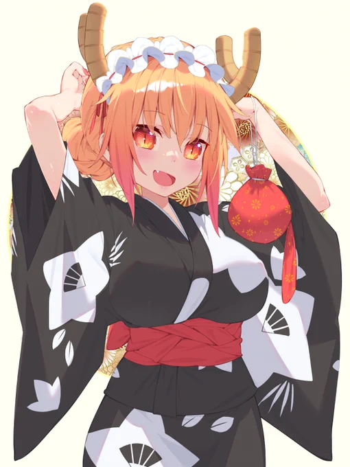 Toru's D is Dragon's D 🐉
トール 着物 🎇

#DragonMaid 