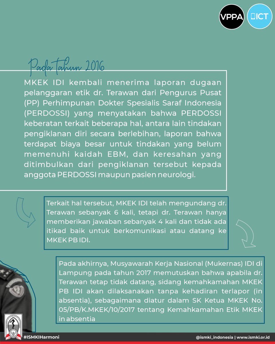 ISMKI_Wilayah4's tweet photo. RILIS SIKAP: MENGECAM KERAS UPAYA INTERVENSI DPR DAN PEMERINTAH TERHADAP PENANGANAN KASUS ETIK DR. TERAWAN
Halo, mahasiswa kedokteran dan masyarakat Indonesia! https://t.co/K5WfRbjd2H