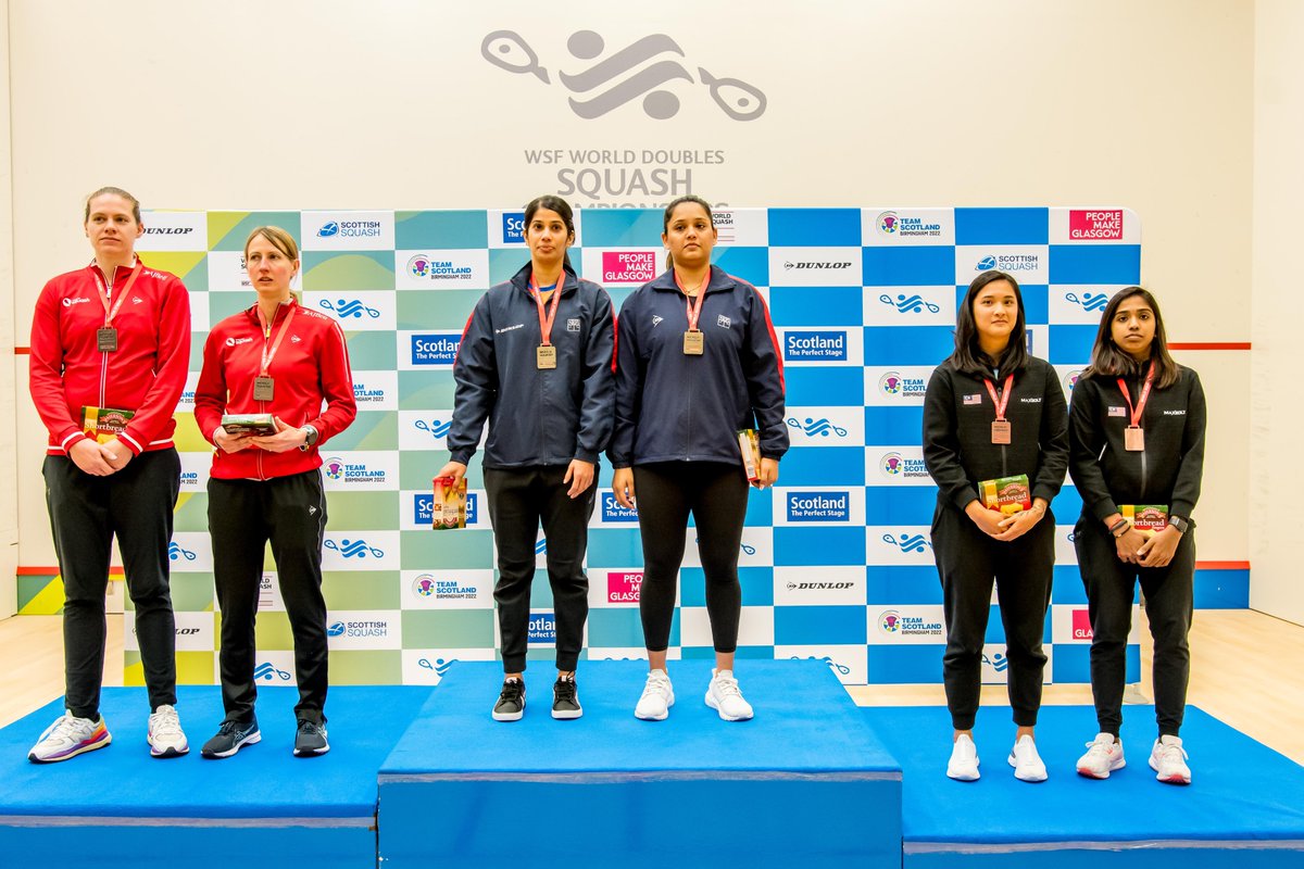DDnews_dehradun's tweet photo. भारत🇮🇳 ने पहली बार विश्व डबल्स #Squash चैंपियनशिप में मिक्स्ड और महिला डबल्स के खिताब जीत🏆 लिये हैं। दीपिका पल्लीकल ने मिक्स्ड डबल्स में सौरव घोषाल और महिला डबल्स में जोशना चिनप्पा के साथ मिलकर स्वर्ण🥇जीता।
#WSFDoubles #Glasgow2022 https://t.co/epIfzaS0uR