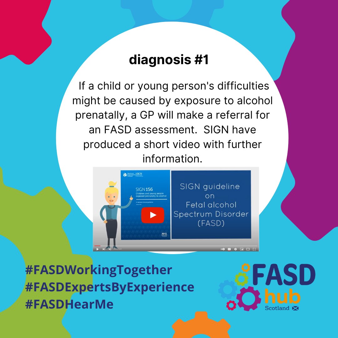 FasdhubScotland's tweet photo. This month our theme is diagnosis.  See the 3:31m video for further information on diagnosis and why it is so important 👉 https://t.co/Gsvjg3Xnd4 #FASDWorkingTogether #FASDExpertsByExperience https://t.co/9u0piE62eC