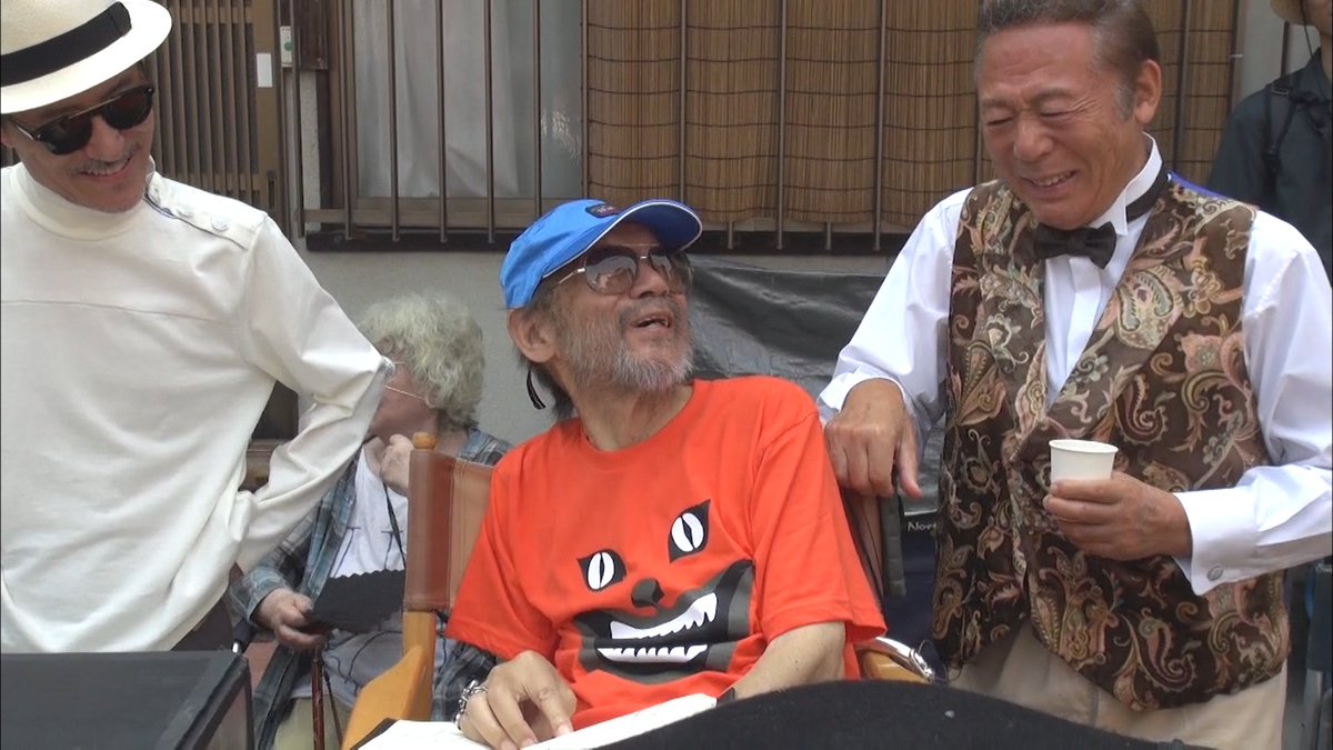 CrescendoHouse's tweet photo. The world lost Nobuhiko Obayashi two years ago today and we still miss him dearly. Check out some behind-the-scenes photos of OB from the Labyrinth of Cinema making-of documentary Notes from the Labyrinth. https://t.co/ZvIqzh84lm