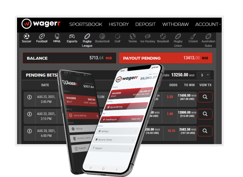 wagerrx's tweet photo. 🌎 Bet from Anywhere
🚀 Bet with No limits
🔏 Guaranteed Payouts

https://t.co/3POgeNIhv4

#Wagerr #BTC #ETH #binance #Cronos https://t.co/IEGlGNbjSK
