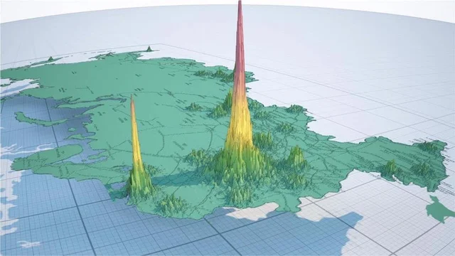 плотность населения россии. из этой картинки отлично видно, что если что России и нужно, то уж точно не «дополнительные» земли