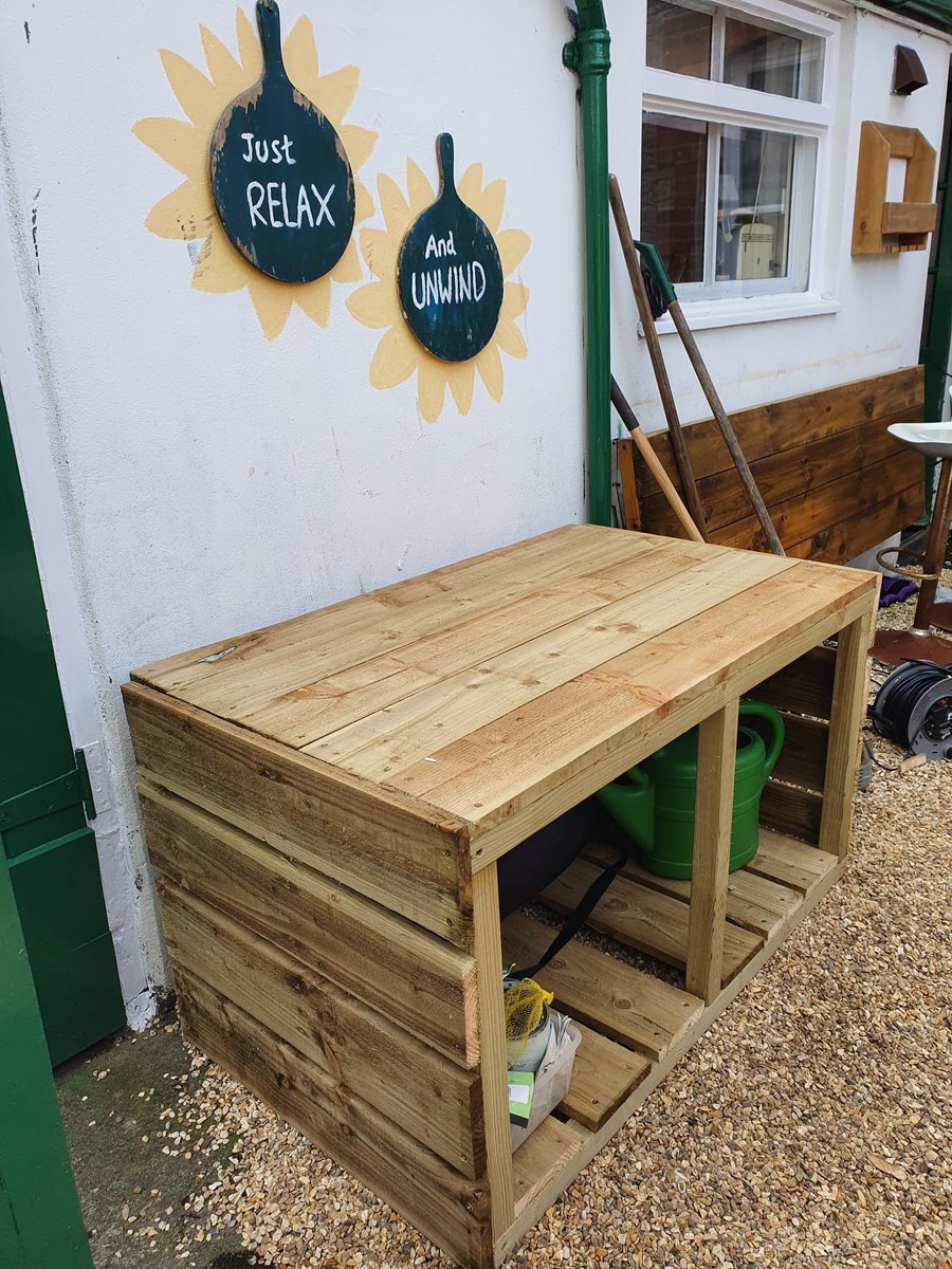 Billzillaa's tweet photo. Built this from scratch yesterday, great for storage and also good height to sit on if more seats need in the garden. 😊 https://t.co/vcrm3YXXfH