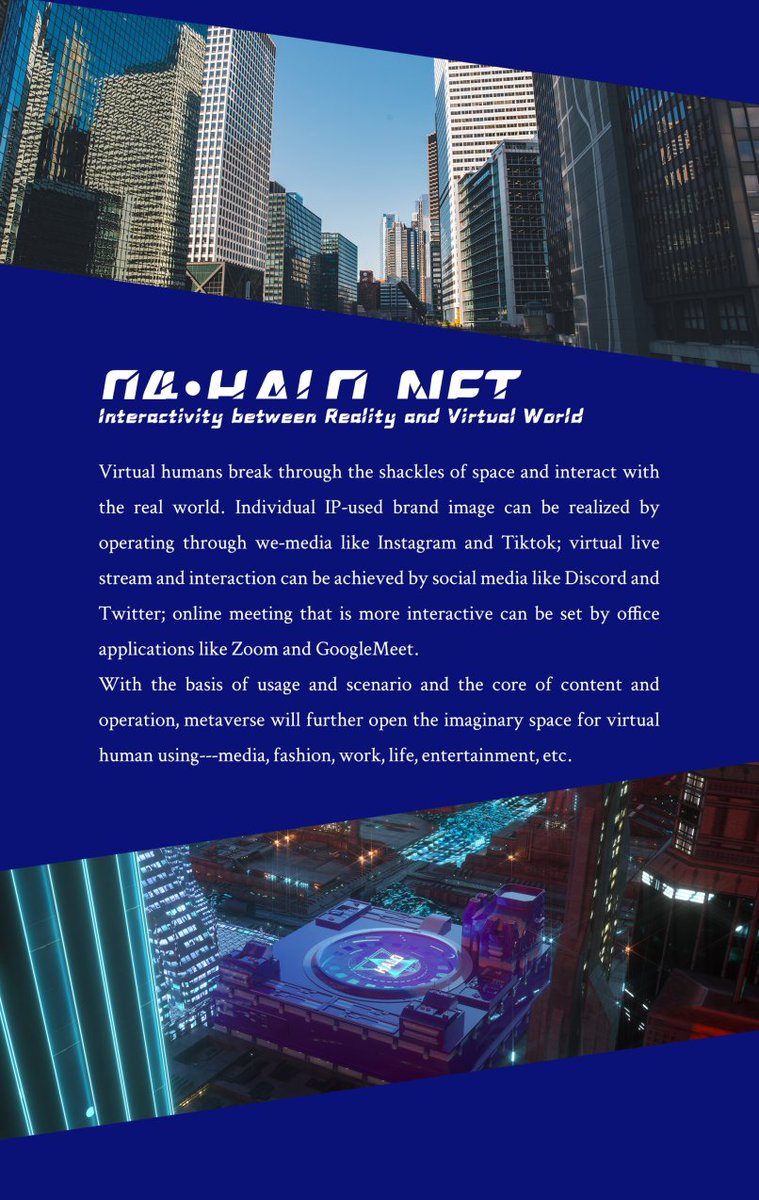 HALONFTOFFICIAL's tweet photo. The last part: Interactivity between Reality and Virtual World.🫂
#NFT #Metaverse #Web3 #VirtualWorld https://t.co/sA8m88XXuj