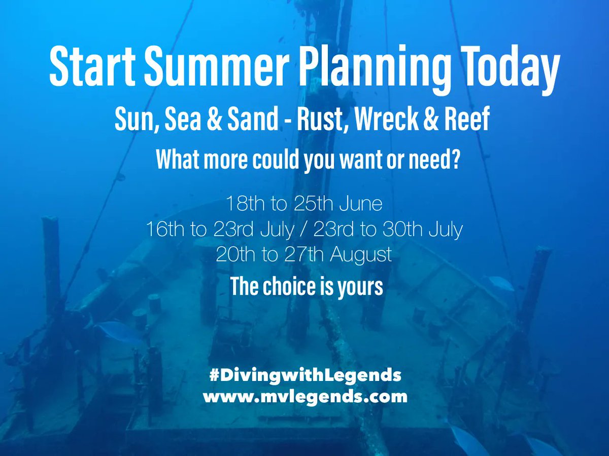 TekdeepSafaris's tweet photo. Join us on @DivewithLegends this summer and experience the best of the Northern Red Sea - Choose from 4 great trips suitable for divers of all abilities. What are you waiting for? 🤿☀️😎 Get in touch day for all of the details 👌 https://t.co/8CaRBeEUv1