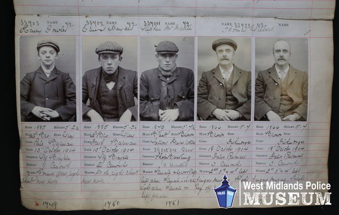 WMPolice's tweet image. Let us introduce you to some of the original Peaky Blinders!

The criminals featured in these mugshots may appear very distant relatives of Tommy Shelby...

But they are some of the earliest known members of the notorious Birmingham street gang.

More ➡️ ow.ly/Rs1950IFPuc